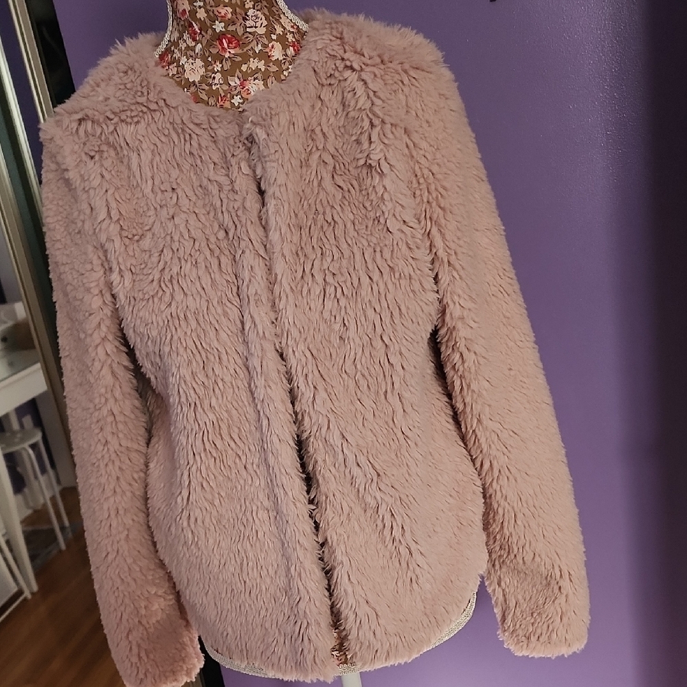 H&M Blush Teddy Jacket
